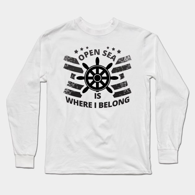 Proud Seafarer Long Sleeve T-Shirt by tatzkirosales-shirt-store